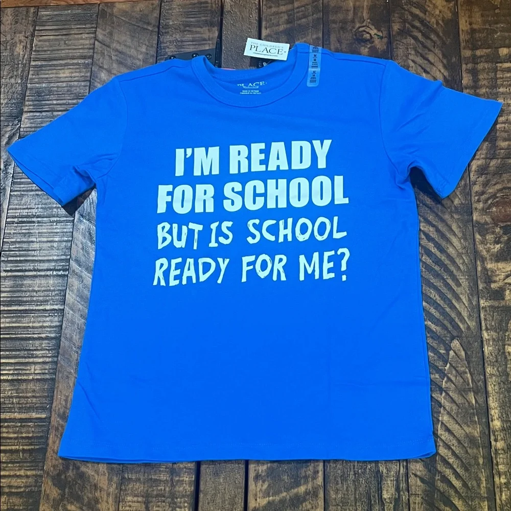 The Children's Place Bright Blue School T-Shirt